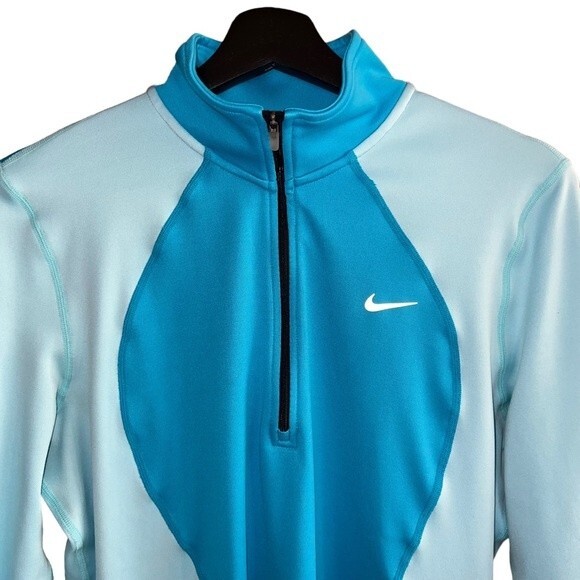 Nike Running Dri-Fit Half‎ Zip Long Sleeve Athletic Jacket Size L - Picture 2 of 16